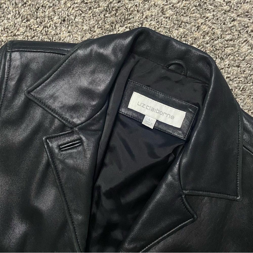 Liz Claiborne Leather Jacket - Picture 6 of 7